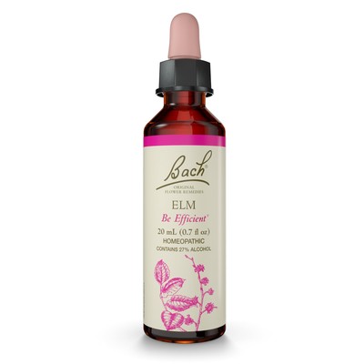BACH Elm Flower Remedy 1 Fl Oz Natural Herbal Supplement for Emotional Wellness