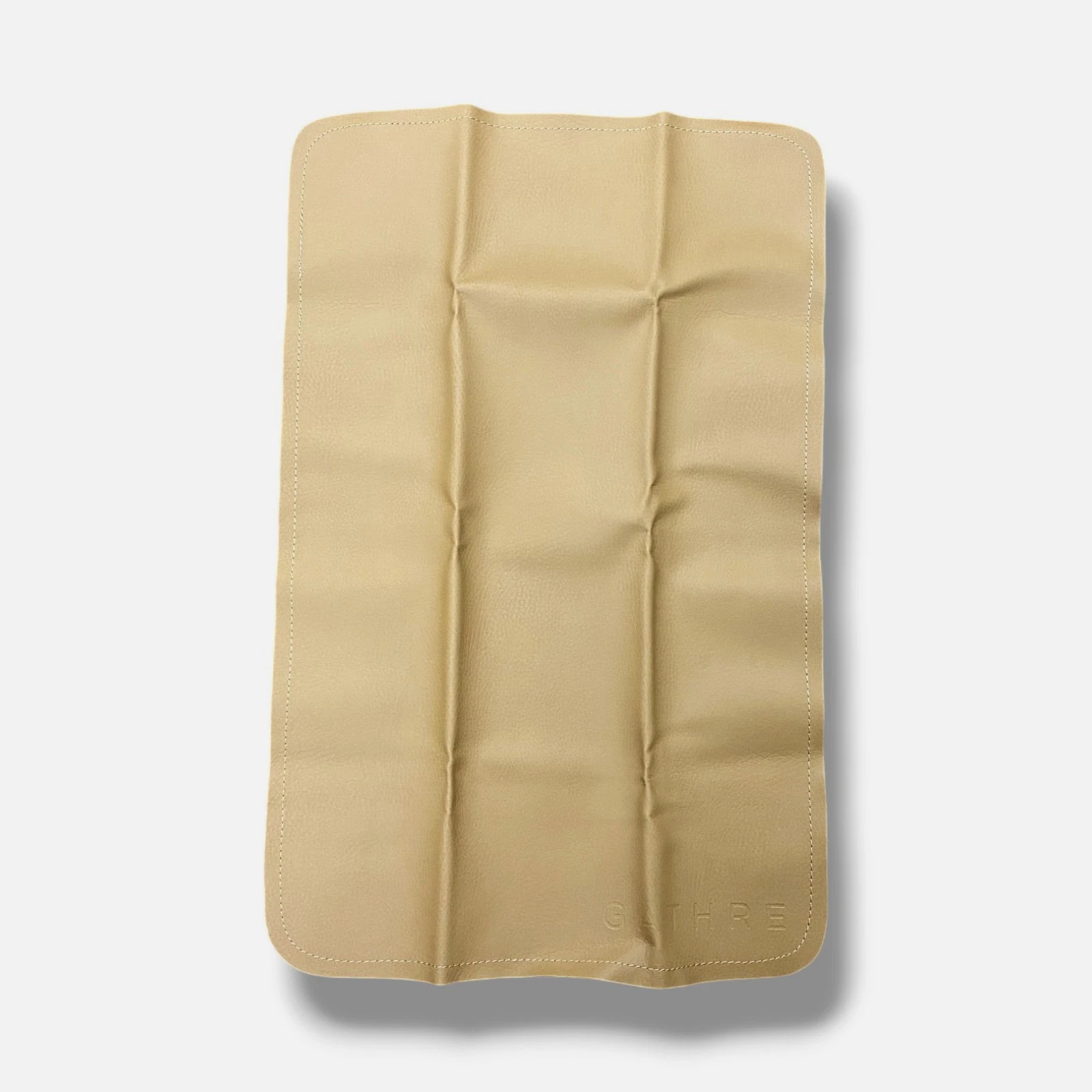 Gathre Beige Solid Leather Baby Changing Mat