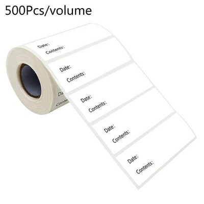 500pcs Kitchen Stickers Refrigerator Freezer Storage Date Content Labels