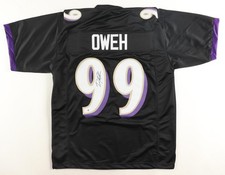Baltimore Ravens Odafe Oweh Signed Autographed Custom Jersey Autograph JSA COA