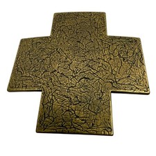 Cross Belt Buckle Metal Abstract Religious Christian Made In Spain