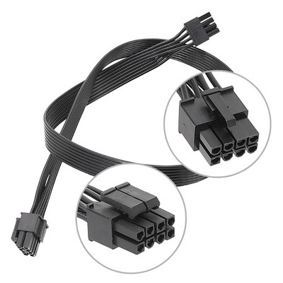 CPU 8Pin Male to 4+4 Male Power Extension Adapters Cable for Computer