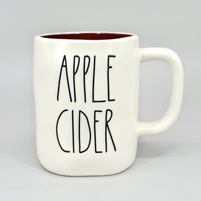 Rae Dunn Artisan Magenta Apple Cider White Burgandy 16 oz Coffee Cup Mug