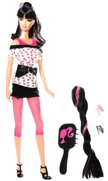 barbie top model hair wear