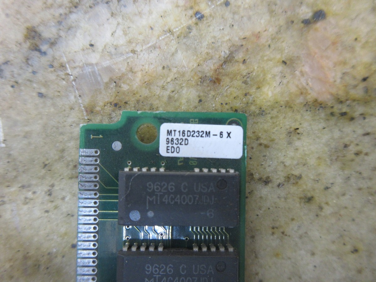 MICRON MEMORY UNIT 1157 A MT16D232M-6X 9632D EDO WARRANTY | eBay