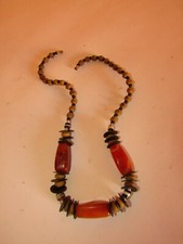 Vintage Women’s Tribal Chunky Beaded Stones Bib Necklace Choker Statement Piece