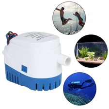 Automatic Submersible Boat Bilge Water Pump with Auto Float Switch 12V/1100Gph