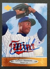 1996 Upper Deck SIGNED: LaTroy Hawkins, TWINS #367 (Rookie)