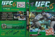 Tank Abbott Oleg Taktarov Ken Shamrock Dan Severn + Signed UFC 6 DVD PSA/DNA COA