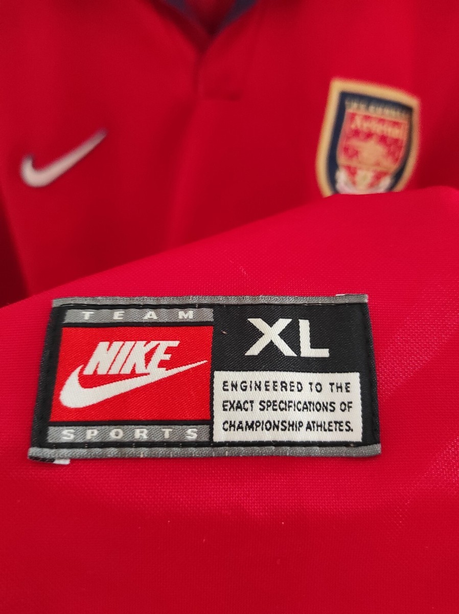 ARSENAL 1998-1999 JVC Overmars camiseta shirt trikot maillot