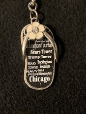 Trump Tower Sears Tower Flower  Keychain Keyring Navy Pier Chicago