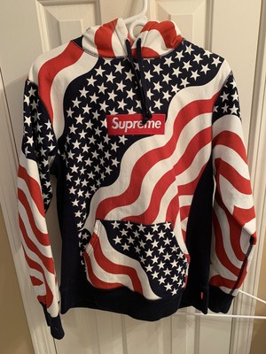 supreme box logo american flag
