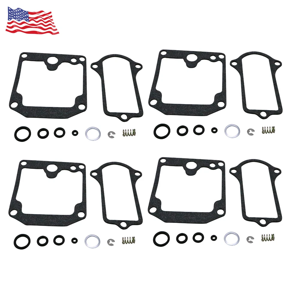 4X Kit de reparación de carburador reconstruido para Kawasaki junta de chorro KZ900 KZ 900 900A 900B Foto 2 de 3