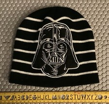 Star Wars Darth Vader Striped Patch Skull Cap Beanie Toque Black Winter Hat