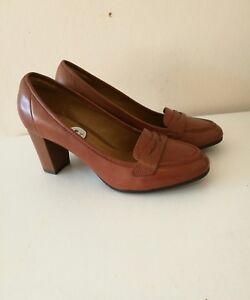 Clarks Basil Crimson Brown Leather Shoes Uk Size 7 E Eur 41 Us 9 5 Ebay