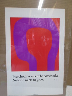 Everybody wants to be somebody Nobody wants to grow Patricia Ricci 70' Inv#G7798