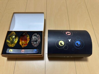 Pokemon Evolution Stone Display Box Set Fire Water Electric Bandai No Candy
