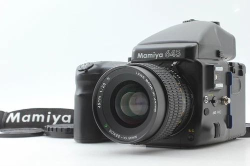[Near MINT] Mamiya 645 Pro Camera + Sekor C 45mm f2.8 N Lens 120 Back from Japan