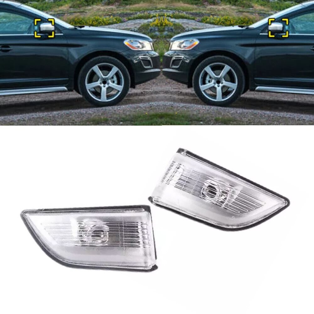 Volvo XC60 09-13 Side Mirror Turn Signal Light Clear Lens Left or Right