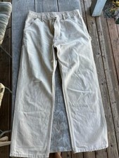 Vintage Carhartt work dungarees, single front. Size 36 x 34.