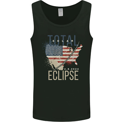 USA Total Solar Eclipse Herren Vest Tank Top