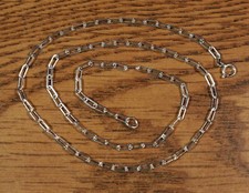 Sterling Silver Chain 17.5"  flat paperclip links