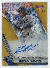 2019 Bowman's Best of 2019 Autographs Gold Refractor Ronaldo Hernandez Auto