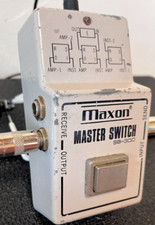 MAXON MASTER SWITCH SB-300 Guitar Effect Pedal Made in Japan Vintage,White