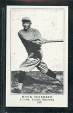 1917 Collins-McCarthy Reprint - #155 - Hank Severeid - St. Louis Browns