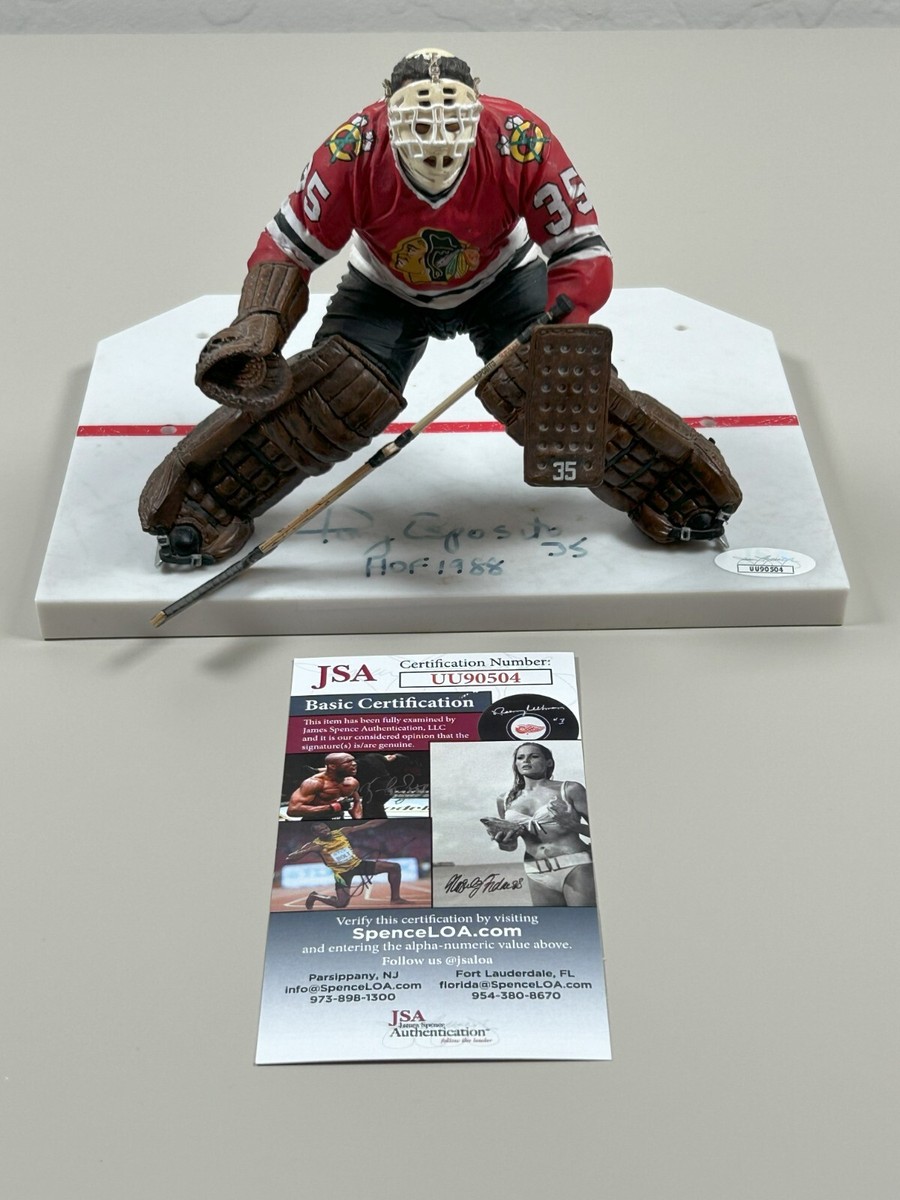 Tony Esposito Signed Series 3 NHL McFarlane JSA COA Chicago