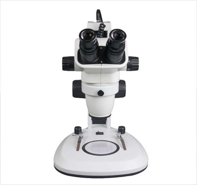 Plan Optics Professional Parallel Zoom Stereo Microscope Top Bottom LED Light 