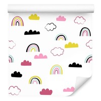 10M Vlies Tapeten Rollen Kinderzimmer Himmel Wolken Regenbogen Muster Xxl 1728