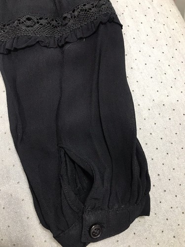 French Connection Black Sheer Top 14 - Picture 12 of 12