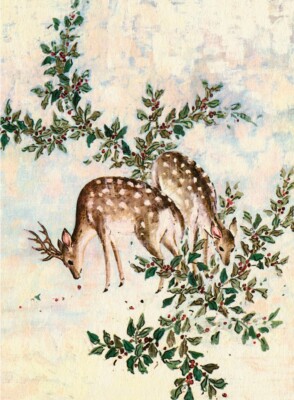 The MET - Tait-Henson: Two (Deer) for the Season Boxed Holiday Cards, 15 cards