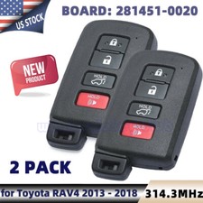 2 Smart Remote Key Fob 281451-0020 for Toyota...