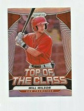 WILL WILSON (Giants) 2020 PANINI PRIZM SILVER PRIZM TOP OF THE CLASS ROOKIE #15