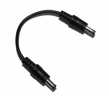 DC 12VDC 12V 9V Power Adapter Male to Male 6" patch cable