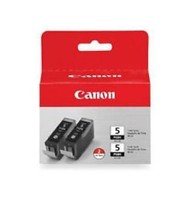 Canon 0628B030 Ink Black Twin Pack PGI-5BK Pack, Original, Pigment-Based Ink ~E~