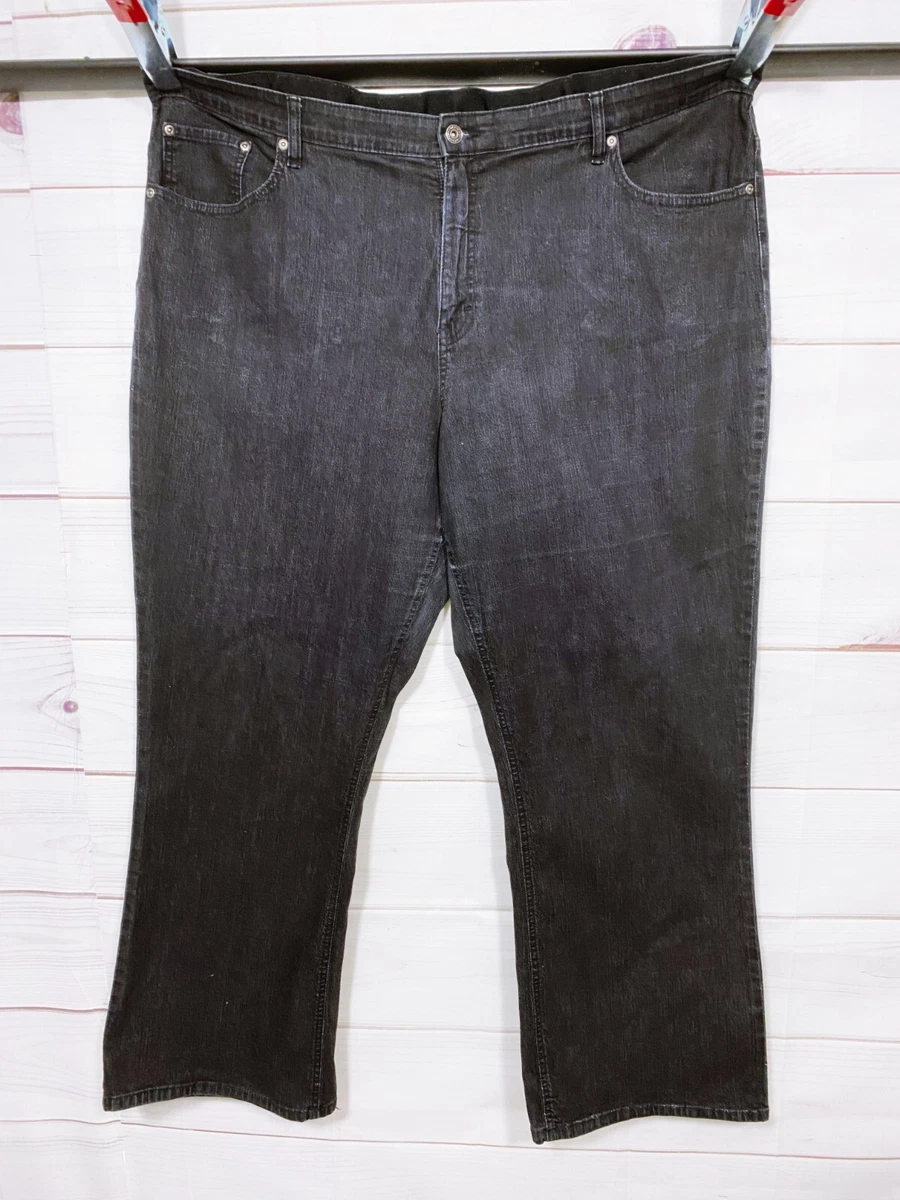 Westport Womens Denim Jeans Size 24W Black High Rise 5 Pockets