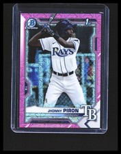2021 Jhonny Piron Rookie Card Bowman Chrome  Pink Mojo #BCP-239 /199 Rays