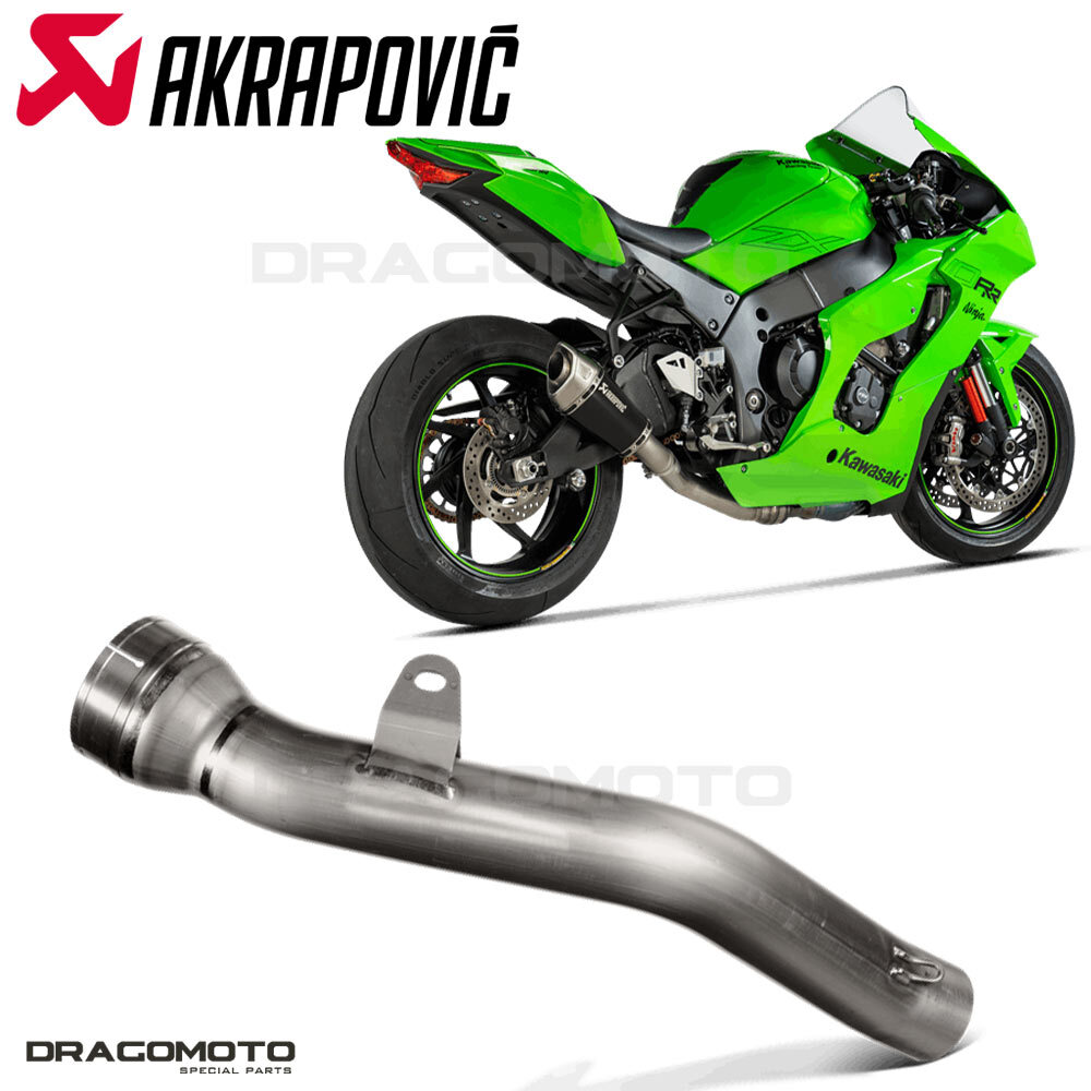 KAWASAKI ZX-10 R 2021-2023 link pipe AKRAPOVIC Titanium RC L