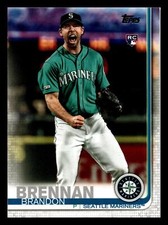 2019 Topps Update Brandon Brennan RC Rookie #US11 Seattle Mariners Mint