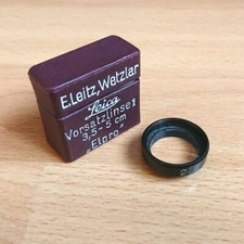 Vintage Leitz Wetzlar Elpro 2 Lens Filter Vorsatzlinse 1 3,5-5cm Box Leica