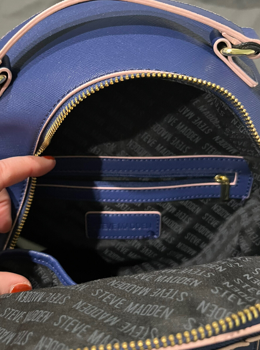 Phenomenal Bakima backpack by Steve Madden Steve Madden BAKIMA BACKPACK-NAVY- Leather NEW WITH TAGS | eBay main image 2