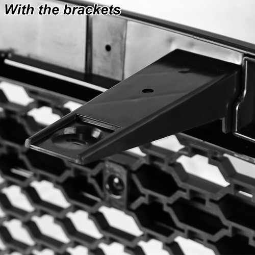 Front Grille For 2013-2018 Dodge Ram 1500 Rebel Style Grill W/Letter W/3LEDs ABS - Picture 6 of 12