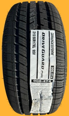 ONE NEW 215/50R17 95V Bridgestone DriveGuard Plus RFT Run Flat All Season Tire