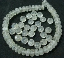 TEN - 6x3mm $37.99 per 10 Libyan Desert Glass Beads from Meteorite Impact + COA