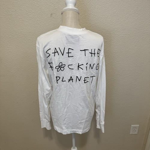 CHNGE Bio Baumwolle Langarmshirt Herren "save the ******* Planet"