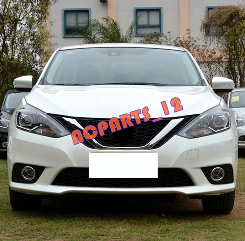 2X Cubierta de párpados frontales de fibra de carbono para cejas para nissan sentra 2016-2019 - Imagen 7 de 8