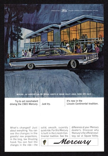 1964 Mercury Lincoln Continental Tradition / Met Life Fourth Necessity Print Ad - Picture 2 of 4
